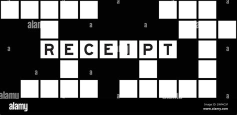 Cheque receipt Crossword Clue .